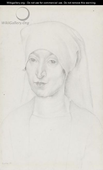Portrait Of Angeline Beloff - Diego Rivera