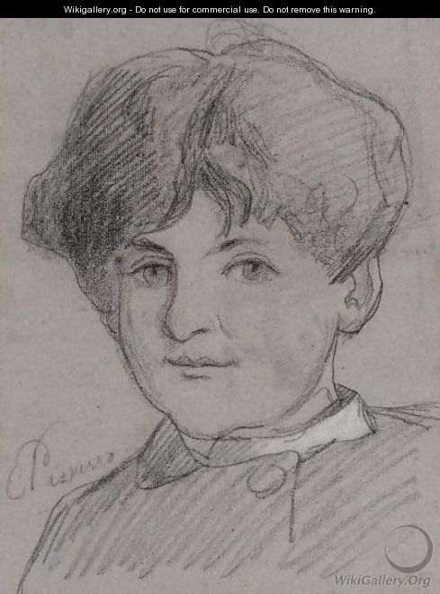 Portrait De Fille Dormant - Camille Pissarro