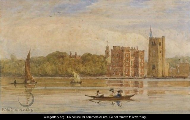 Boating Before Lambeth Palace, London - David Cox