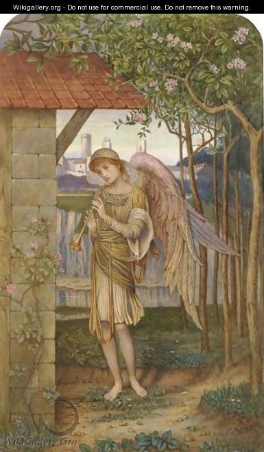 An Angel, From A Golden Thread - John Melhuish Strudwick