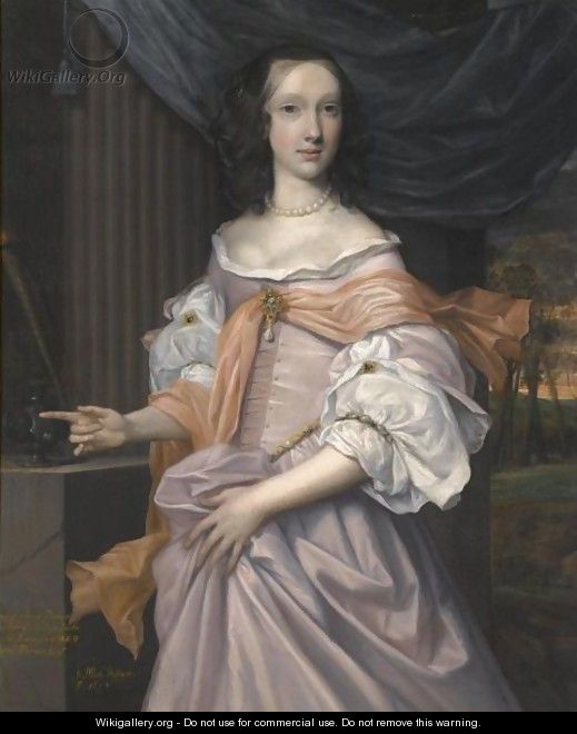 Portrait Of Lady Catherine Dormer (D.1659) - John Michael Wright