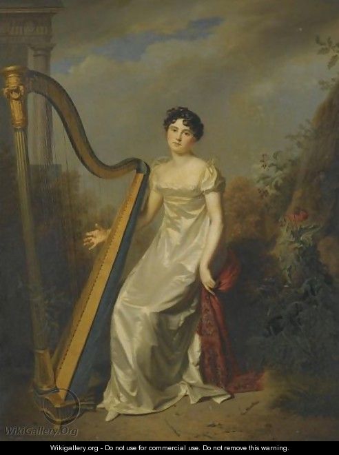 Portrait Of A Lady, Said To Be The Marquise De Chamillard - Firmin Massot