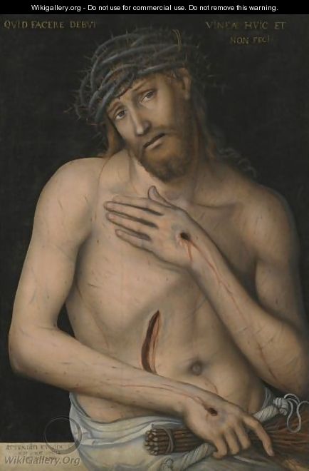Christ As The Man Of Sorrows - Lucas The Younger Cranach