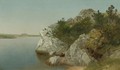 Study Of Rocks, Newport - John Frederick Kensett