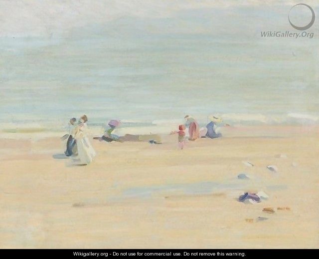 An English Beach - Helen Galloway Mcnicoll