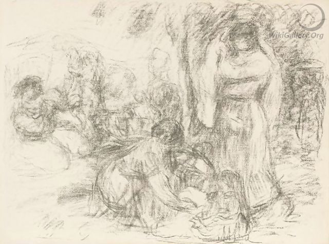 Les Laveuses, 2e Pensee - Pierre Auguste Renoir
