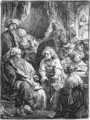 Joseph Telling His Dreams - Rembrandt Van Rijn