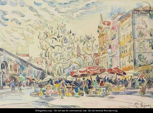 Nice, Le Cours Saleya - Paul Signac