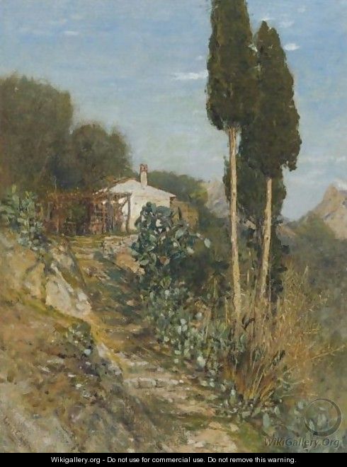 Italian Landscape - Louis Comfort Tiffany