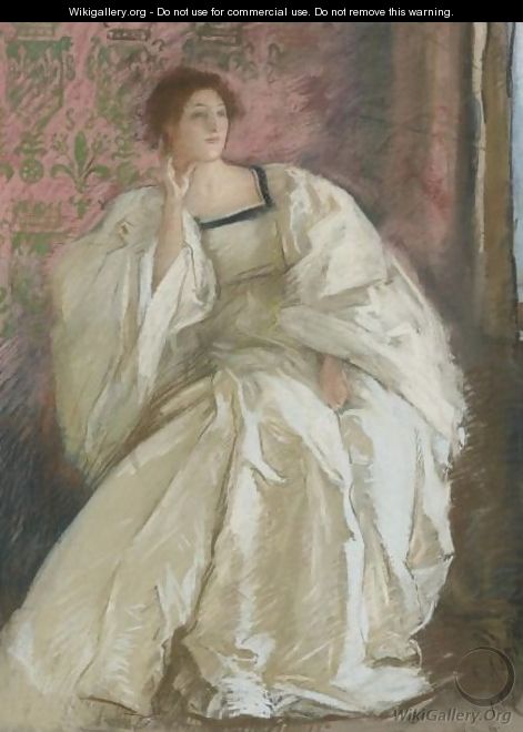 Woman In White - Edwin Austin Abbey