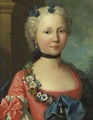 Portrait Of A Lady In A Pink Dress - (after) Longhi, Pietro