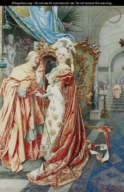 The Cardinal And The Lady - Guiseppe Signorini