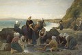 The Washerwomen Of The Breton Coast - Jules (Adolphe Aime Louis) Breton