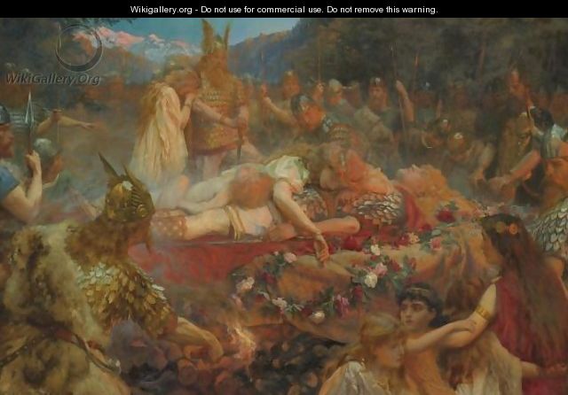 Death Of A Viking Warrior - Charles Ernest Butler