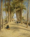 Resting In The Shade Of The Palms - Joseph Farquharson