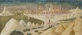A Panel From A Cassone, Depicting A Fantasy Landscape - (after) Francesco Di Giorgio