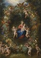 The Virgin And Child With Angels In A Garland Of Flowers - Jan, the Younger Brueghel