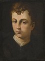 Portrait Of A Boy, Head And Shoulders, Wearing A Black Coat With A White Collar - (after) Agnolo Bronzino