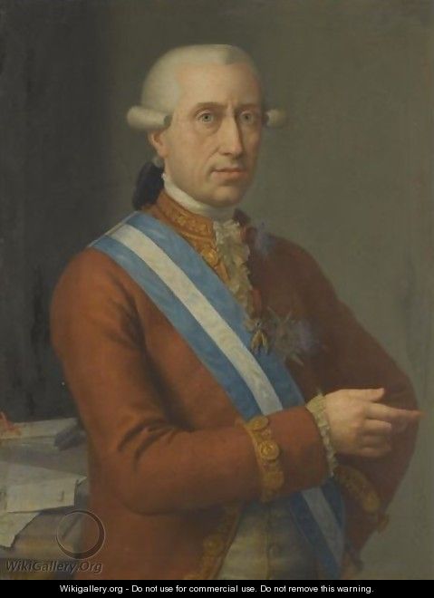 Portrait Of The Count Of Floridablanca - Spanish School