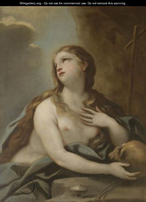 The Penitent Mary Magdalene - (after) Luca Giordano