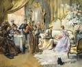 Le Gouter Au Salon Du Peintre - Madeleine Jeanne Lemaire