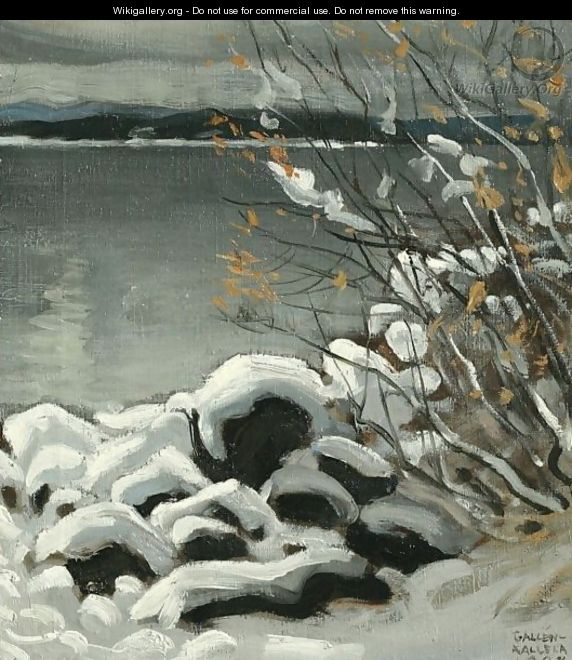 Luminen Maisema (Snowy Landscape) - Akseli Valdemar Gallen-Kallela