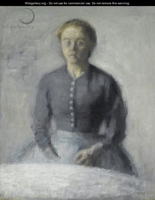 Portrat Af Ida (Portrait Of Ida) - Vilhelm Hammershoi