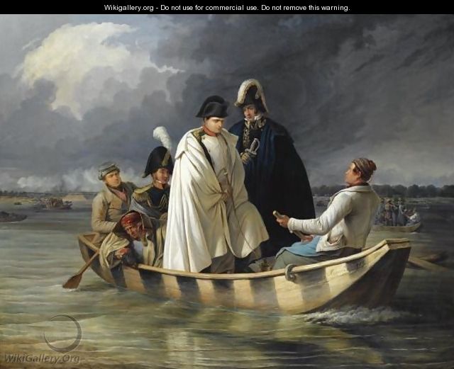 Napoleon Leaving The Lobau After The Defeat At The Battle Of Aspern - Anton Ritter Von Perger