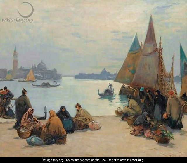 Vue De Venise - Fernand Marie Eugene Legout-Gerard