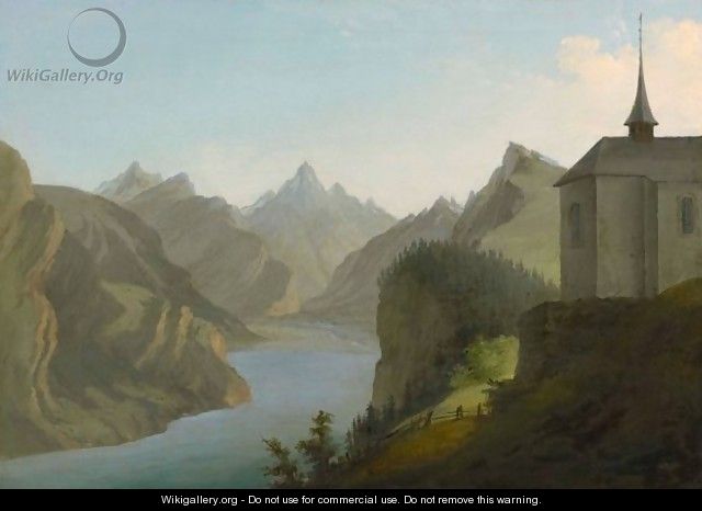 View From Mount Seelis To Lake Uri Towards Altdorf, 1777 - Caspar Wolf