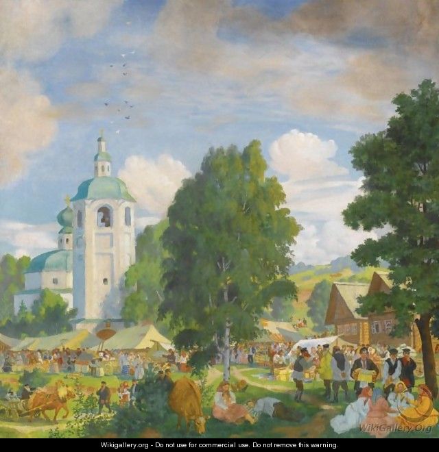 The Village Fair - Boris Kustodiev