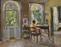 Lady In An Interior - Sergey Arsenievich Vinogradov