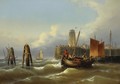 Fishing Boats On A Stormy Sea - Eduard Schmidt
