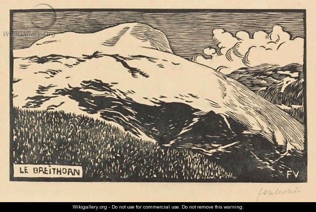Le Breithorn The Breithorn - Felix Edouard Vallotton