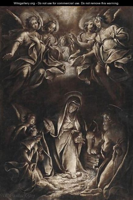 The Adoration Of The Infant Christ - (after) Camillo Procaccini