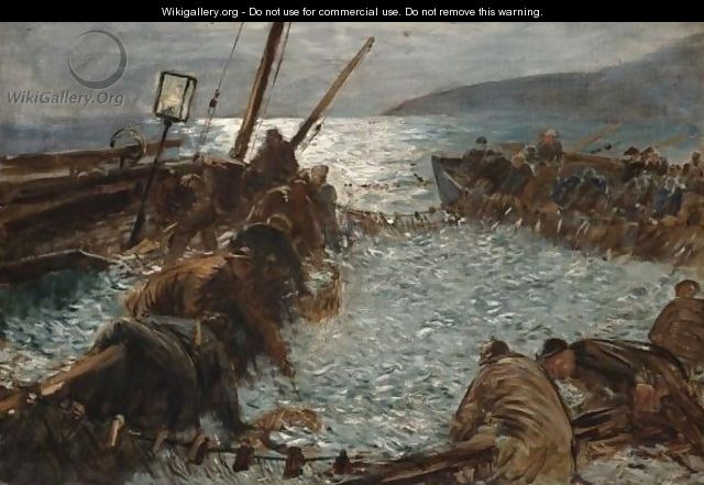 A Study For The Pilchards - Charles Napier Hemy