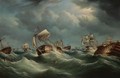 The Storm After The Battle Of Trafalgar - Richard Barnett Spencer
