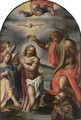 The Baptism Of Christ With Saint Francis Of Assisi - Cesare Calense