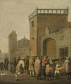Alms Being Distributed Before A Palace - Pieter de Bloot