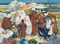 Market In Front Of The Admiralty Of Algiers - Leon Cauvy