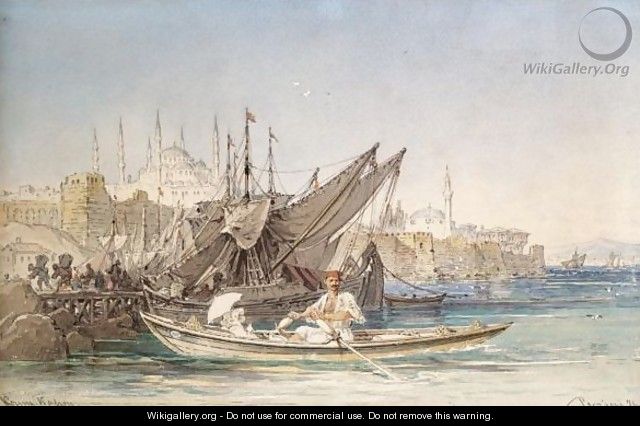 Constantinople Harbour - Amadeo Preziosi