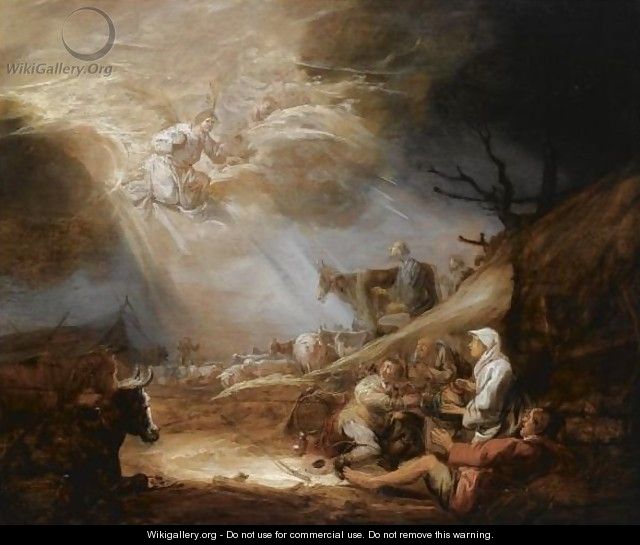 The Annunciation To The Shepherds 2 - Benjamin Gerritsz. Cuyp