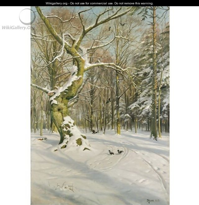 Tracks Through The Forest - Peder Monsted