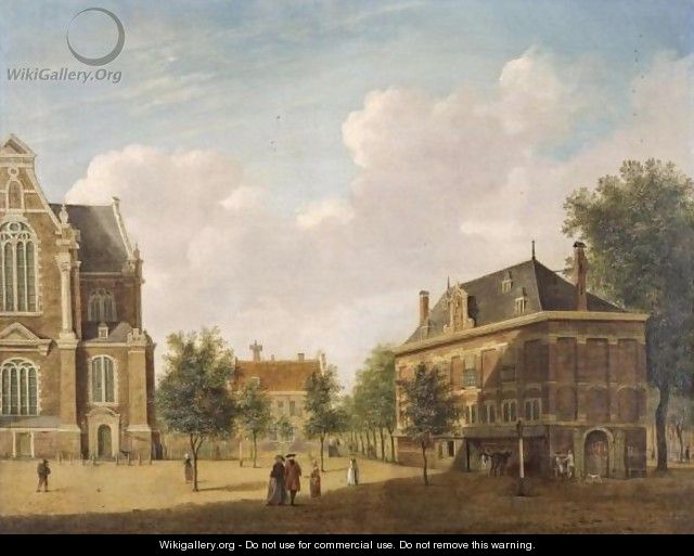 The Westerhal Near The Westerkerk In Amsterdam - Jan the Elder Ekels