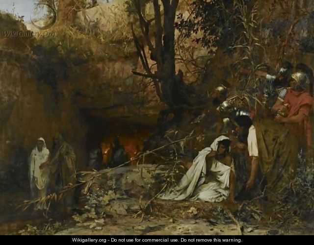 Christian Persecutors At The Entrance To The Catacombs - Henri Ippolitovich Semiradsky