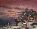 Village In Winter - Konstantin Alexeievitch Korovin