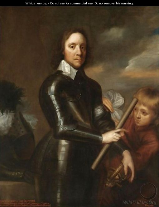 Portrait Of Oliver Cromwell (1599-1658) - (after) Robert Walker