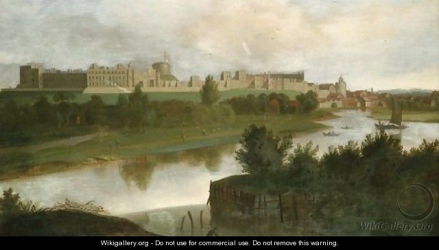 View Of Windsor Castle - Hendrick Danckerts