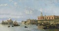 View Of The Doge's Palace And The Piazzetta, Venice, With Santa Maria Della Salute To The Left - David Roberts