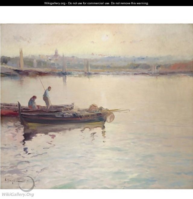 Pesqueros Al Atardecer (Fishing Boats At Sunset) - Eliseu Meifren i Roig